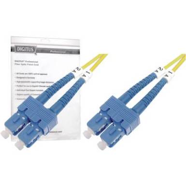 Üvegszál LWL csatlakozókábel 1x - 1x 9/125µ 2m Singlemode OS2 Digitus DK-2922-02 Üvegszál LWL csatlakozókábel 1x - 1x 9/125µ 2m Singlemode OS2 Digitus DK-2922-02