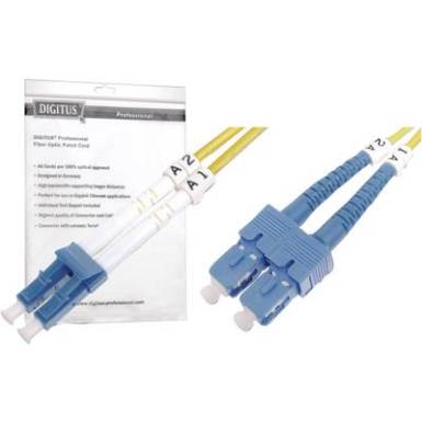 Üvegszál LWL csatlakozókábel 1x - 1x 9/125µ 10m Singlemode OS2 Digitus DK-2932-10 Üvegszál LWL csatlakozókábel 1x - 1x 9/125µ 10m Singlemode OS2 Digitus DK-2932-10