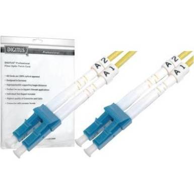 Üvegszál LWL csatlakozókábel 9/125µ Singlemode OS2 Digitus DK-2933-05 Üvegszál LWL csatlakozókábel 9/125µ Singlemode OS2 Digitus DK-2933-05