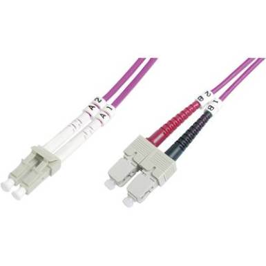 &Uuml;vegsz&aacute;l LWL csatlakoz&oacute;k&aacute;bel 1x - 1x 50/125&micro; 2m Multimode OM4 Digitus DK-2532-02-4