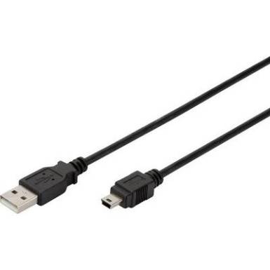 USB k&aacute;bel 1x USB 2.0 dug&oacute; A - 1x 3 m Fekete Digitus