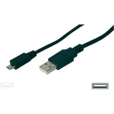 USB k&aacute;bel 1x USB 2.0 dug&oacute; A - 1x 1 m Fekete Digitus