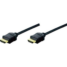 HDMI TV, Monitor csatlakozókábel 1x HDMI dugó - 1x HDMI dugó 5 m Fekete Digitus AK-330114-050-S