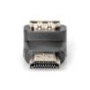 HDMI csatlakozó fordító, könyök dugó adapter Digitus AK-330502-000-S
