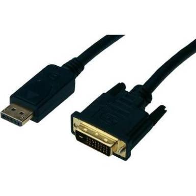 DisplayPort / DVI csatlakoz&oacute;k&aacute;bel  [1x DisplayPort dug&oacute; - 1x DVI dug&oacute;] 1,8 m fekete, Digitus