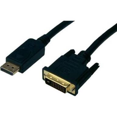 DisplayPort / DVI csatlakoz&oacute;k&aacute;bel  [1x DisplayPort dug&oacute; - 1x DVI dug&oacute; 24+1 p&oacute;l.] 3 m fekete, Digitus
