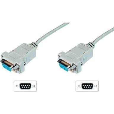 csatlakozókábel, D-SUB 9 pol/D-SUB 9 pol, Digitus AK-610100-018-E csatlakozókábel, D-SUB 9 pol/D-SUB 9 pol, Digitus AK-610100-018-E