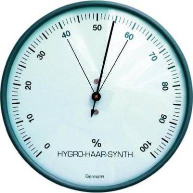 Hajsz&aacute;las higrom&eacute;ter, p&aacute;ratartalom m&eacute;rő, ez&uuml;st, &oslash; 103 x 35 mm