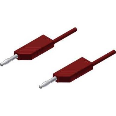 Mérőzsinór, mérővezeték 2db 4mm-es toldható banándugóval 2,5 mm² PVC, 25cm piros SKS Hirschmann MLN 25/2,5 Mérőzsinór, mérővezeték 2db 4mm-es toldható banándugóval 2,5 mm² PVC, 25cm piros SKS Hirschmann MLN 25/2,5