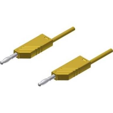 Mérőzsinór, mérővezeték 2db 4mm-es toldható banándugóval 2,5 mm² PVC, 25cm sárga SKS Hirschmann MLN 25/2,5 Mérőzsinór, mérővezeték 2db 4mm-es toldható banándugóval 2,5 mm² PVC, 25cm sárga SKS Hirschmann MLN 25/2,5