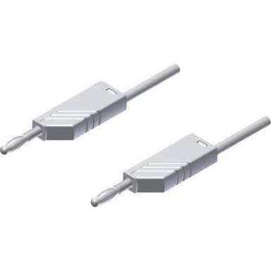 Mérőzsinór, mérővezeték 2db 4mm-es toldható banándugóval 2,5 mm² PVC, 25cm fehér SKS Hirschmann MLN 25/2,5 Mérőzsinór, mérővezeték 2db 4mm-es toldható banándugóval 2,5 mm² PVC, 25cm fehér SKS Hirschmann MLN 25/2,5