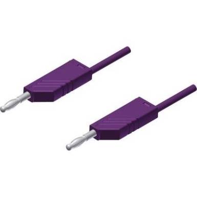 Mérőzsinór, mérővezeték 2db 4mm-es toldható banándugóval 2,5 mm² PVC, 25cm lila SKS Hirschmann MLN 25/2,5 Mérőzsinór, mérővezeték 2db 4mm-es toldható banándugóval 2,5 mm² PVC, 25cm lila SKS Hirschmann MLN 25/2,5