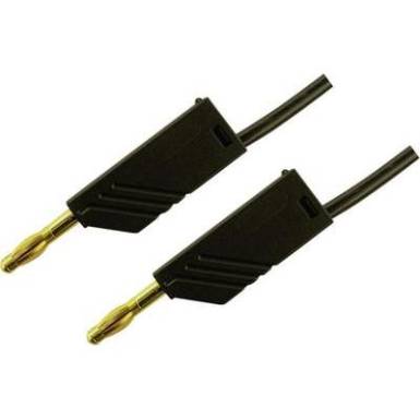 Mérőzsinór, mérővezeték 2db 4mm-es toldható banándugóval 2,5 mm² PVC, 25cm fekete SKS Hirschmann MLN 25/2,5 Au Mérőzsinór, mérővezeték 2db 4mm-es toldható banándugóval 2,5 mm² PVC, 25cm fekete SKS Hirschmann MLN 25/2,5 Au