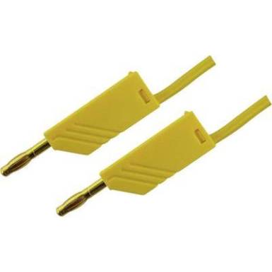 Mérőzsinór, mérővezeték 2db 4mm-es toldható banándugóval 2,5 mm² PVC, 1 m sárga SKS Hirschmann MLN 100/2,5 Au Mérőzsinór, mérővezeték 2db 4mm-es toldható banándugóval 2,5 mm² PVC, 1 m sárga SKS Hirschmann MLN 100/2,5 Au