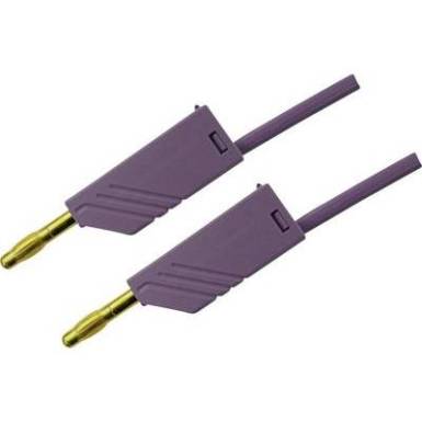 Mérőzsinór, mérővezeték 2db 4mm-es toldható banándugóval 2,5 mm² PVC, 1 m lila SKS Hirschmann MLN 100/2,5 Au Mérőzsinór, mérővezeték 2db 4mm-es toldható banándugóval 2,5 mm² PVC, 1 m lila SKS Hirschmann MLN 100/2,5 Au