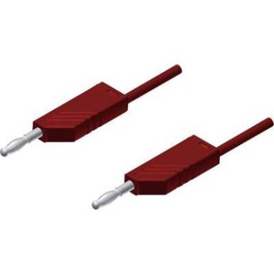 Mérőzsinór, mérővezeték 2db 4mm-es toldható banándugóval 2,5 mm² PVC, 2 m piros SKS Hirschmann MLN 200/2,5 Mérőzsinór, mérővezeték 2db 4mm-es toldható banándugóval 2,5 mm² PVC, 2 m piros SKS Hirschmann MLN 200/2,5