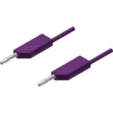 Mérőzsinór, mérővezeték 2db 4mm-es toldható banándugóval 2,5 mm² PVC, 2 m lila SKS Hirschmann MLN 200/2,5 Mérőzsinór, mérővezeték 2db 4mm-es toldható banándugóval 2,5 mm² PVC, 2 m lila SKS Hirschmann MLN 200/2,5