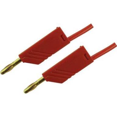 Mérőzsinór, mérővezeték 2db 4mm-es toldható banándugóval 2,5 mm² PVC, 2 m piros SKS Hirschmann MLN 200/2,5 Au Mérőzsinór, mérővezeték 2db 4mm-es toldható banándugóval 2,5 mm² PVC, 2 m piros SKS Hirschmann MLN 200/2,5 Au