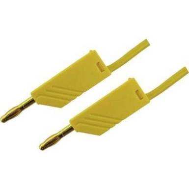 Mérőzsinór, mérővezeték 2db 4mm-es toldható banándugóval 2,5 mm² PVC, 2 m sárga SKS Hirschmann MLN 200/2,5 Au Mérőzsinór, mérővezeték 2db 4mm-es toldható banándugóval 2,5 mm² PVC, 2 m sárga SKS Hirschmann MLN 200/2,5 Au