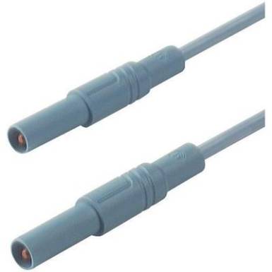 Mérőzsinór, szigetelt mérővezeték 2db 4mm-es toldható banándugóval 1 mm² PVC, 2 m kék SKS Hirschmann MLS GG 200/1 Mérőzsinór, szigetelt mérővezeték 2db 4mm-es toldható banándugóval 1 mm² PVC, 2 m kék SKS Hirschmann MLS GG 200/1