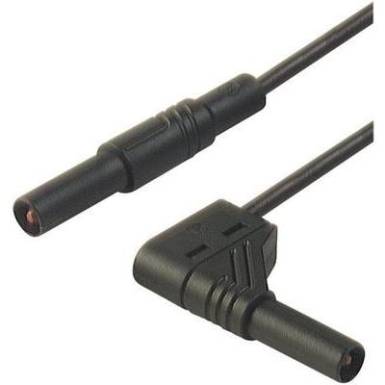 Mérőzsinór, szigetelt mérővezeték 2db 4mm-es banándugóval 1 mm² PVC, 25cm fekete SKS Hirschmann MLS WG 25/1 Mérőzsinór, szigetelt mérővezeték 2db 4mm-es banándugóval 1 mm² PVC, 25cm fekete SKS Hirschmann MLS WG 25/1