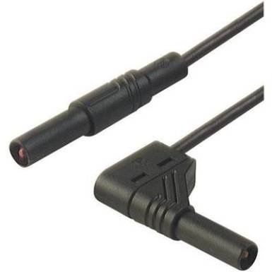 Mérőzsinór, szigetelt mérővezeték 2db 4mm-es banándugóval 2,5 mm² PVC, 50cm fekete SKS Hirschmann MLS WG 50/2,5 Mérőzsinór, szigetelt mérővezeték 2db 4mm-es banándugóval 2,5 mm² PVC, 50cm fekete SKS Hirschmann MLS WG 50/2,5