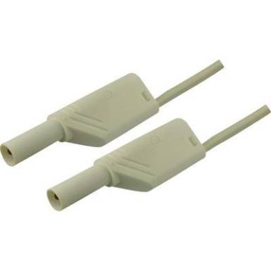 Mérőzsinór, szigetelt mérővezeték 2db 4mm-es toldható banándugóval 2,5 mm² PVC, 1 m fehér SKS Hirschmann MLS WS 100/2,5 Mérőzsinór, szigetelt mérővezeték 2db 4mm-es toldható banándugóval 2,5 mm² PVC, 1 m fehér SKS Hirschmann MLS WS 100/2,5