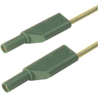 Mérőzsinór, szigetelt mérővezeték 2db 4mm-es toldható banándugóval 2,5 mm² PVC, 1 m sárga SKS Hirschmann MLS WS 100/2,5 Mérőzsinór, szigetelt mérővezeték 2db 4mm-es toldható banándugóval 2,5 mm² PVC, 1 m sárga SKS Hirschmann MLS WS 100/2,5