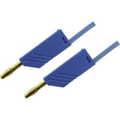 Mérőzsinór, mérővezeték 2db 4mm-es toldható banándugóval 2,5 mm² PVC, 1.5 m kék SKS Hirschmann MLN 150/2,5 Au Mérőzsinór, mérővezeték 2db 4mm-es toldható banándugóval 2,5 mm² PVC, 1.5 m kék SKS Hirschmann MLN 150/2,5 Au