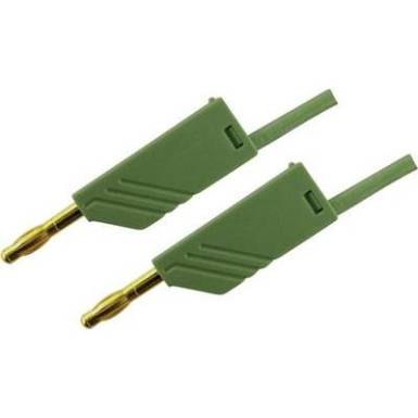 M&eacute;rőzsin&oacute;r, m&eacute;rővezet&eacute;k 2db 4mm-es toldhat&oacute; ban&aacute;ndug&oacute;val 2,5 mm&sup2; PVC, 1.5 m z&ouml;ld SKS Hirschmann MLN 150/2,5 Au