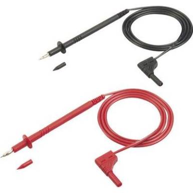 Multiméter mérőkábel, mérőzsinór 1000V-ig szigetelet, 4mm-es banándugóval 1m, fekete SKS Hirschmann PL 2600 S W SET Multiméter mérőkábel, mérőzsinór 1000V-ig szigetelet, 4mm-es banándugóval 1m, fekete SKS Hirschmann PL 2600 S W SET