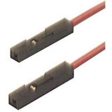 m&eacute;rővezet&eacute;k [ alj 0.64 mm -  alj 0.64 mm] 0.25 m piros SKS Hirschmann MKL 0,64/25-0,25 rt