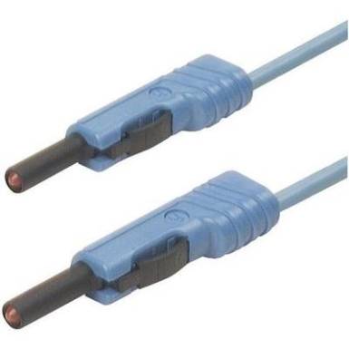 Mérőzsinór, mérővezeték 2db 4mm-es toldható banándugóval 1 mm² PVC, 25cm kék SKS Hirschmann MLB 25/1 V Mérőzsinór, mérővezeték 2db 4mm-es toldható banándugóval 1 mm² PVC, 25cm kék SKS Hirschmann MLB 25/1 V