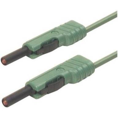 Mérőzsinór, mérővezeték 2db 4mm-es toldható banándugóval 1 mm² PVC, 25cm zöld SKS Hirschmann MLB 25/1 V Mérőzsinór, mérővezeték 2db 4mm-es toldható banándugóval 1 mm² PVC, 25cm zöld SKS Hirschmann MLB 25/1 V