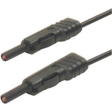 Mérőzsinór, mérővezeték 2db 4mm-es toldható banándugóval 1 mm² PVC, 50cm fekete SKS Hirschmann MLB 50/1 V Mérőzsinór, mérővezeték 2db 4mm-es toldható banándugóval 1 mm² PVC, 50cm fekete SKS Hirschmann MLB 50/1 V