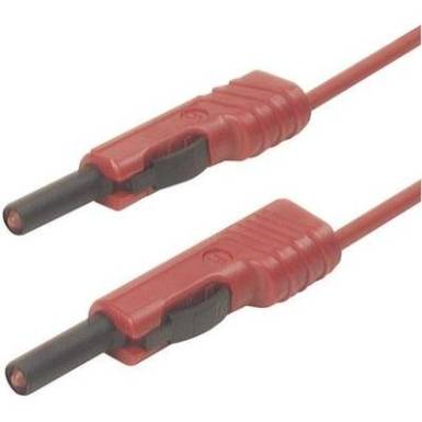 Mérőzsinór, mérővezeték 2db 4mm-es toldható banándugóval 1 mm² PVC, 50cm piros SKS Hirschmann MLB 50/1 V Mérőzsinór, mérővezeték 2db 4mm-es toldható banándugóval 1 mm² PVC, 50cm piros SKS Hirschmann MLB 50/1 V