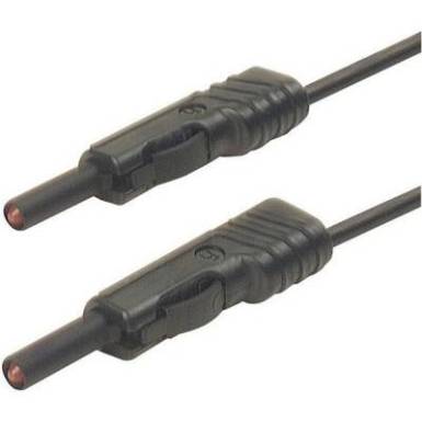 Mérőzsinór, mérővezeték 2db 4mm-es toldható banándugóval 1 mm² PVC, 1 m fekete SKS Hirschmann MLB 100/1 V Mérőzsinór, mérővezeték 2db 4mm-es toldható banándugóval 1 mm² PVC, 1 m fekete SKS Hirschmann MLB 100/1 V