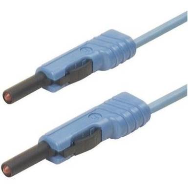 Mérőzsinór, mérővezeték 2db 4mm-es toldható banándugóval 1 mm² PVC, 1 m kék SKS Hirschmann MLB 100/1 V Mérőzsinór, mérővezeték 2db 4mm-es toldható banándugóval 1 mm² PVC, 1 m kék SKS Hirschmann MLB 100/1 V