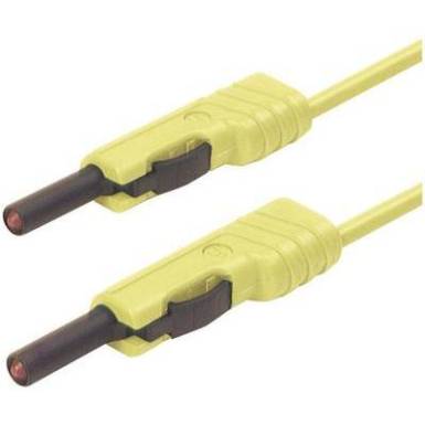 Mérőzsinór, mérővezeték 2db 4mm-es toldható banándugóval 1 mm² PVC, 1 m sárga SKS Hirschmann MLB 100/1 V Mérőzsinór, mérővezeték 2db 4mm-es toldható banándugóval 1 mm² PVC, 1 m sárga SKS Hirschmann MLB 100/1 V