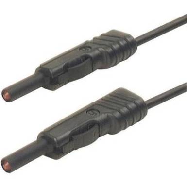 Mérőzsinór, mérővezeték 2db 4mm-es toldható banándugóval 1 mm² PVC, 2 m fekete SKS Hirschmann MLB 200/1 V Mérőzsinór, mérővezeték 2db 4mm-es toldható banándugóval 1 mm² PVC, 2 m fekete SKS Hirschmann MLB 200/1 V