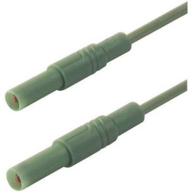 Mérőzsinór, mérővezeték 4 mm-es banándugóval, 1 mm² Szilikon 1 m zöld SKS Hirschmann MLS SIL GG 100/1 Mérőzsinór, mérővezeték 4 mm-es banándugóval, 1 mm² Szilikon 1 m zöld SKS Hirschmann MLS SIL GG 100/1