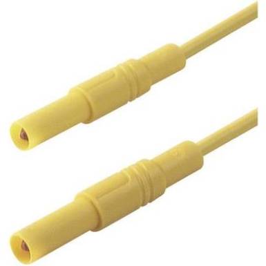 Mérőzsinór, mérővezeték 4 mm-es banándugóval, 1 mm² Szilikon 2 m sárga SKS Hirschmann MLS SIL GG 200/1 Mérőzsinór, mérővezeték 4 mm-es banándugóval, 1 mm² Szilikon 2 m sárga SKS Hirschmann MLS SIL GG 200/1
