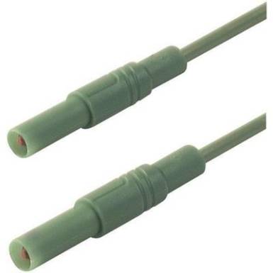 Mérőzsinór, mérővezeték 4 mm-es banándugóval, 1 mm² Szilikon 2 m zöld SKS Hirschmann MLS SIL GG 200/1 Mérőzsinór, mérővezeték 4 mm-es banándugóval, 1 mm² Szilikon 2 m zöld SKS Hirschmann MLS SIL GG 200/1