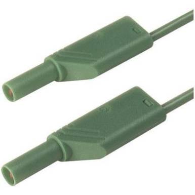Mérőzsinór, mérővezeték 4 mm-es banándugóval, 1 mm² Szilikon 1 m zöld SKS Hirschmann MLS SIL WS 100/1 Mérőzsinór, mérővezeték 4 mm-es banándugóval, 1 mm² Szilikon 1 m zöld SKS Hirschmann MLS SIL WS 100/1