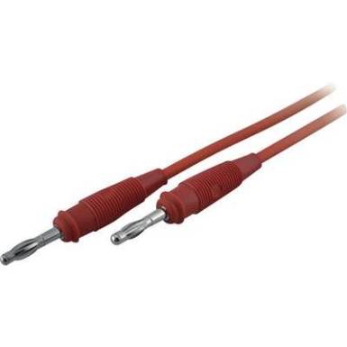 Mérőzsinór, mérővezeték 4 mm-es banándugóval, 1 mm² Szilikon 1 m piros SKS Hirschmann SML 100/1 Mérőzsinór, mérővezeték 4 mm-es banándugóval, 1 mm² Szilikon 1 m piros SKS Hirschmann SML 100/1