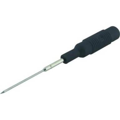 Mérőhegy, mérőtüske, 4mm-es banándugó aljzattal, fekete SKS Hirschmann MZS 1 Mérőhegy, mérőtüske, 4mm-es banándugó aljzattal, fekete SKS Hirschmann MZS 1