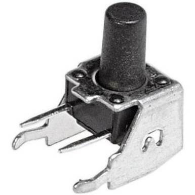 Nyomógomb nyákba 12 V/DC 50 mA, 1 x ki/(be), APEM PHAP3305B Nyomógomb nyákba 12 V/DC 50 mA, 1 x ki/(be), APEM PHAP3305B