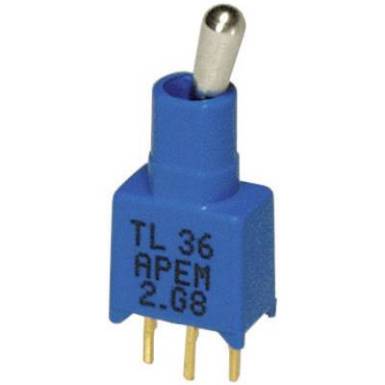 APEM Mosható TINY karos kapcsoló TL39WW05000 1 x be/ki/be bennmaradó/0/bennmaradó 20 V DC/AC 0,02 A APEM Mosható TINY karos kapcsoló TL39WW05000 1 x be/ki/be bennmaradó/0/bennmaradó 20 V DC/AC 0,02 A