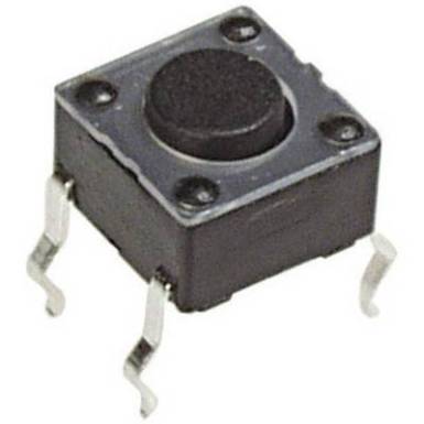 Nyom&oacute;gomb 12 V/DC 50 mA, 1 x ki/(be), APEM PHAP3301A