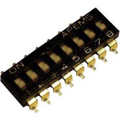 APEM SMD DIP kapcsoló, 6 pól., 2,54 mm raszter, IKL0603000 APEM SMD DIP kapcsoló, 6 pól., 2,54 mm raszter, IKL0603000